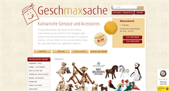 Desktop Screenshot of geschmaxsache.de