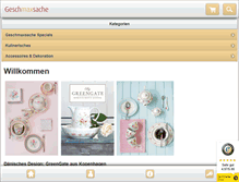 Tablet Screenshot of geschmaxsache.de